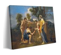 Nicolas Poussin The Arcadian Shepherds Et in Arcadia Ego Wall Art Prints Paintings Canvas Painting Wall Art Decorative Picture Prints Modern Decor Frame-style 20x30inch(50x75cm)
