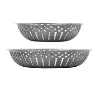 Nicolas Vahé - Bread Basket 2-pack, Antique Silver - Antique Silver