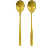Nicolas Vahé - Daily Serving Spoons 2-pack, Antique Gold - Antique Gold