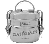 Nicolas Vahé - Lunch Box With Two Parts Ø10 cm - Silver