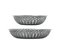 Nicolas Vahé Nicolas Vahé bread basket 2 pieces Antique silver finish