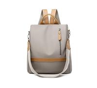 NICOLE & DORIS Anti Theft Womens Backpack Ladies Casual Rucksack Bag Oxford Cloth Backpack Water Proof School Bags Lightweight Travel Daypack Khaki
