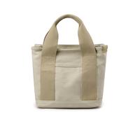 NICOLE & DORIS Canvas Handbags for Women Multi-Pocket Tote Bag with Compartments, Large Capacity Chic Bag with Zipper for School Shopping Work Travel Khaki