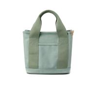 NICOLE & DORIS Canvas Handbags for Women Multi-Pocket Tote Bag with Compartments, Large Capacity Chic Bag with Zipper for School Shopping Work Travel Green