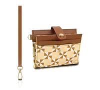 NICOLE & DORIS Card Holder,RFID Blocking Purse for Women Credit Card Wallet | Vegan Leather Bi-fold Wristlet Keychain Wallet with ID Window