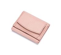 NICOLE & DORIS Women Wallet,Ladies Card Cases Card Holder Small Purse Genuine Leather RFID Blocking,with Multiple Card Slots and Roomy Compartment Light Pink