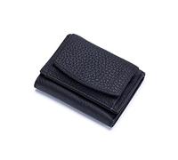 NICOLE & DORIS Card Holder Small Purse for Women Card Cases Ladies Wallet Leather RFID Blocking,with Multiple Card Slots and Roomy Compartment Black