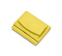 NICOLE & DORIS Card Holder Small Purse for Women Card Cases Ladies Wallet Leather RFID Blocking,with Multiple Card Slots and Roomy Compartment Lemon Yellow