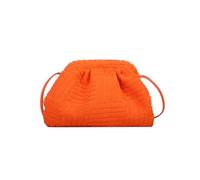 NICOLE & DORIS Casual Crossbody Bag for Women Fashion Shoulder Bag Unique Design Evening Clutch Purse Breathable Material Orange