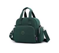 NICOLE & DORIS Casual Handbag for Women - Multi Pocket Shoulder Messenger Tote - Large Capacity Shopping Travel Backpack Weekend Bag - Green