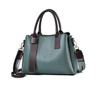 NICOLE & DORIS Casual Handbag for Women Shoulder Bag PU Leather Messenger Bag Tote Purse Large Capacity Crossbody Bag with Two Shoulder Straps Green
