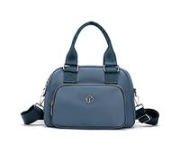 NICOLE & DORIS Casual Shoulder Bag Multi Pocket Messenger Bag Large Capacity Handbags for Women Shopping Bag Portable Travel Weekend Bag for Daily Use Light Blue