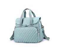 NICOLE & DORIS Casual Shoulder Bag Women's Large Capacity Handbag Lightweight Nylon Backpack Multifunctional Tote Bag for Shopping Work Travel Azure