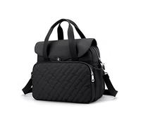 NICOLE & DORIS Casual Shoulder Bag Women's Large Capacity Handbag Lightweight Nylon Backpack Multifunctional Tote Bag for Shopping Work Travel Black