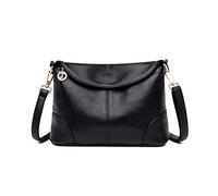 NICOLE & DORIS Classic Clutch Shoulder Bag Women Handbag Elegant Underarm Bag Ladies Crossbody Bag PU Leather Messenger Bag with Two Shoulder Strap Black