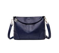 NICOLE & DORIS Classic Clutch Shoulder Bag Women Handbag Elegant Underarm Bag Ladies Crossbody Bag PU Leather Messenger Bag with Two Shoulder Strap Blue