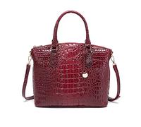 NICOLE & DORIS Classic Handbags for Women Crocodile Handbag Fashion Top-Handle Bags Work Bag Tote Bag Medium Size Shoulder Bags PU Leather Crossbody Bag