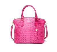 NICOLE & DORIS Classic Handbags for Women Crocodile Handbag Fashion Top-Handle Bags Work Bag Tote Bag Medium Size Shoulder Bags PU Leather Crossbody Bag Rose