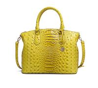 NICOLE & DORIS Classic Handbags for Women Crocodile Handbag Fashion Top-Handle Bags Work Bag Tote Bag Medium Size Shoulder Bags PU Leather Crossbody Bag Yellow
