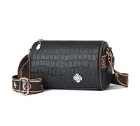 NICOLE & DORIS Cross Body Bags for Women Small Shoulder Bag with Adjustable Wide Strap,PU Leather Mobile Phone Bags Trendy Water Resistant for Lady Girl Shopping Daily Use Black