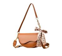 NICOLE & DORIS Women's Crossbody Bag Handbags for Women Trendy Handbags & Shoulder Bags PU Leather Side Bag with Adjustable Wide Strap Light Brown
