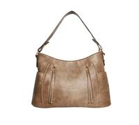 NICOLE & DORIS Designer Tote Bags Large Top Handle Bags for Women Retro PU Leather Handbags & Shoulder Bag with Tassels for Shopping Work Travel Grey