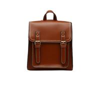 NICOLE & DORIS Elegant Backpack for Women Anti-Theft Rucksack Vintage Daypacks PU Leather Convertible Backpacks Shoulder Bag School Travel Backpack with Flap Brown