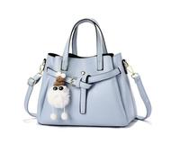 NICOLE & DORIS Elegant Women Bag Ladies Handbags Multi Pocket Shoulder Bag Soft PU Leather Top Handle Bag Tote Bag Crossbody Bags for Shopping Work Travel Blue