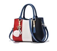 NICOLE & DORIS Fashion Handbag for Women Classic Top Handle Bags Crossbody Bag PU Leather Shoulder Bag Ladies Tote Bag Blue