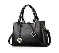 NICOLE & DORIS Fashion Handbags for Ladies Top Handle Bag Multiple Pockets Women Shoulder Bags Crossbody Bag Shopper Tote Bag Black