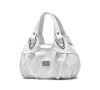 NICOLE & DORIS Fashion Ladies Handbags Elegant Handbags for Women PU Leather Large Capacity Top-handle Bags Floral Bags for Women White