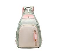 NICOLE&DORIS Fashion Multifunctional Backpack Ladies Chest Bag Large Capacity Daypack Anti-Theft Backpack with Oxford Cloth School Bag Teen Rucksack Green