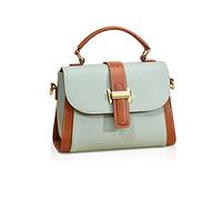 NICOLE & DORIS Fashion Satchel Handbag Women Small Crossbody Bag Ladies Shoulder Bags Multicolour Hand Bag Top Handle Clutch Bags PU Leather Girls Messenger Bags Purses Bag Green