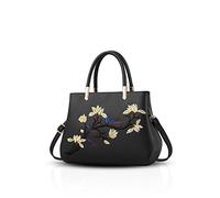 NICOLE&DORIS Fashion Sweet Handbag Women Crossbody Shoulder Bag Purse Tote Commuter PU Leather Black