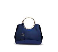 Nicole&Doris Handbag Crossbody Top Handle Shoulder Purse Bag Tote Women Satchel Waterproof Bright PU Leather Blue