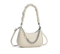NICOLE & DORIS Handbags Crossbody Women Fashion Top Handle Bag Purses Bag Multifunctional Shoulder Bag PU Leather Underarm Bag Phone Bags with Chain Beige