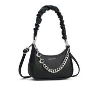NICOLE & DORIS Handbags Crossbody Women Fashion Top Handle Bag Purses Bag Multifunctional Shoulder Bag PU Leather Underarm Bag Phone Bags with Chain Black