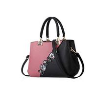 NICOLE & DORIS Handbags Fashionable Women's Handbags for Ladies Flower Pattern Crossbody Bags Splicing Color Shoulder Bags Pink