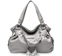 NICOLE&DORIS Handbags for Women Totes Hobos Shoulder Bag Fashion Handbags Casual Shoulder Bags for Women Light Gray
