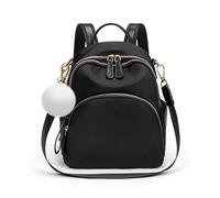 NICOLE & DORIS Ladies Backpack Handbags Small Backpacks for Women Lightweight Rucksack Mini Backpack 2 in 1 Shoulder Bag Daypack for School Work Travel Black