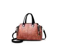 NICOLE&DORIS Ladies Fashion Top-Handle Bags Retro Handbags Soft PU Leather Shoulder Bag Cross body Bag Tote Bags for Women Pink