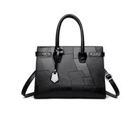 NICOLE & DORIS Large Capacity Handbags for Women Ladies Tote Bags PU Leather Designer Shoulder Bag for Work School Travel Daily Use Black