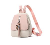 NICOLE & DORIS Mini Backpacks for Women Small Cute Backpacks Flap Anti Theft Rucksack Girls Ladies Daypack PU Leather Backpack with Pendant Pink