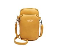 NICOLE & DORIS Mobile Phone Bag Versatile Crossbody Bags for Women with Adjustable Strap Small Bags for Women with Multiple Pockets Fit Phone Less 6.5 Inch Yellow