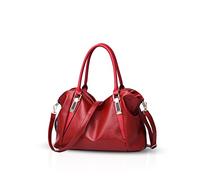 Nicole&Doris New Bag Ladies Classic Casual Fashion Soft Bag Portable Shoulder Bag Women Messenger Bags Women Purse(Red Wine)