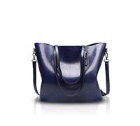 NICOLE&DORIS New Women Tote Handbag Shoulder Bag Crossbody Ladies Messenger PU Leather Blue