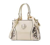 NICOLE & DORIS Patent Leather Handbags for Ladies Hobo Bag Stylish Tote Bag Women Shoulder Bags Exquisite Crossbody Bag Shopper Wedding Evening Bags White