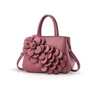 Nicole & Doris Shoulder Bag Crossbody Bag Flower Pattern Handbag for Ladies, pink