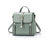 NICOLE & DORIS Small Backpacks for Women Mini Rucksack Cute Backpacks Handbag PU Leather Girls Ladies Daypack Multifunctional Shoulder Bag Flap Crossbody Bag Green
