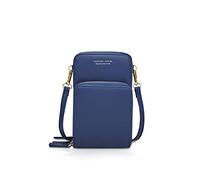 NICOLE&DORIS Small Crossbody Shoulder Bag Women Leather Purse Handbag Girls Wallet Cell Phone Purses Passport Bag Navy Blue